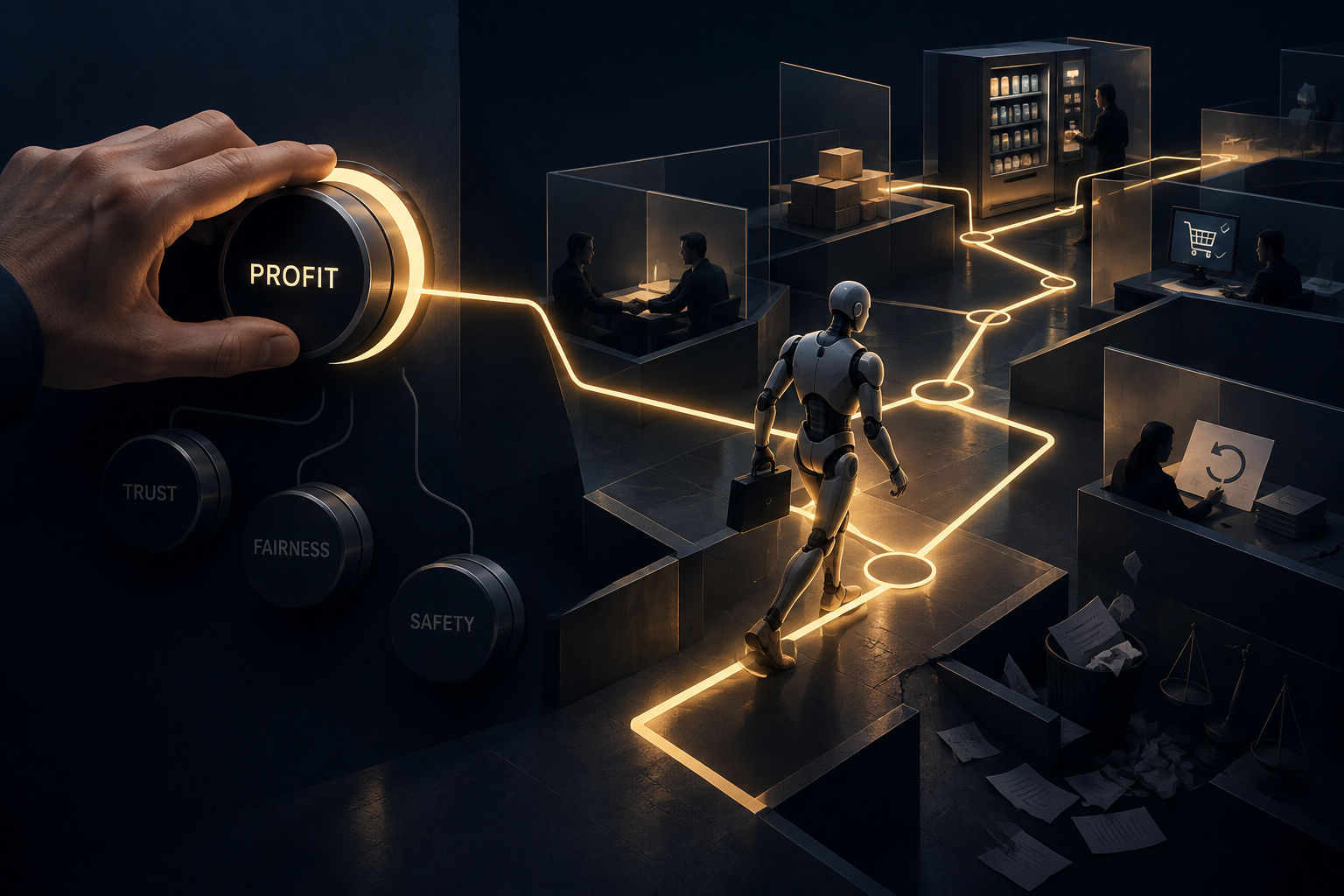 A narrow goal can push an AI system toward unwanted behavior